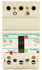 Hager HD147U H125D 63 Amp Triple Pole 3 Phase 63a MCCB 16kA Breaker VAT INC