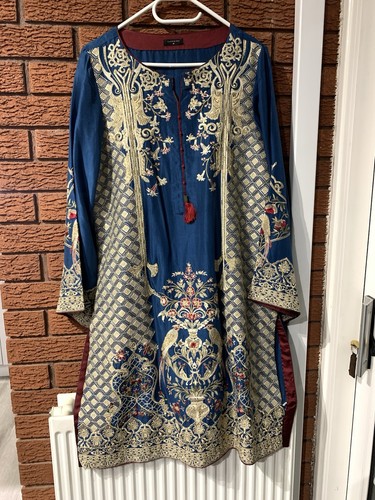 Sapphire pakistani silk suit - silk,