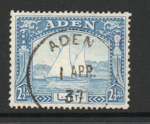 Aden 1937 dhows bright - 1937, 2½a