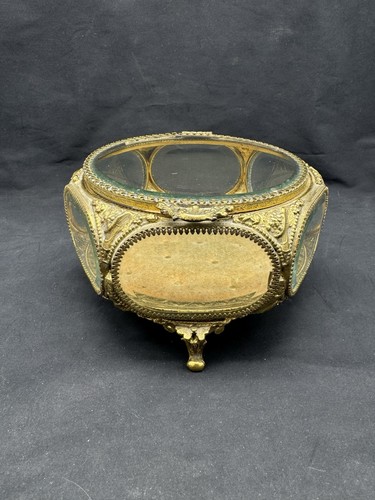Vintage ormolu filigree casket - vintage,