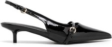 Womens Slingback Kitten Heel