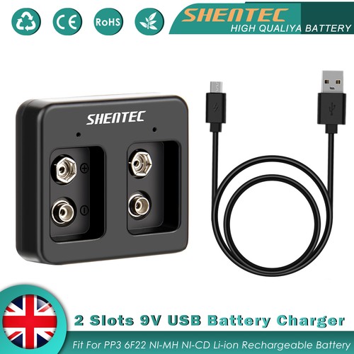 Slots usb battery - 9v,