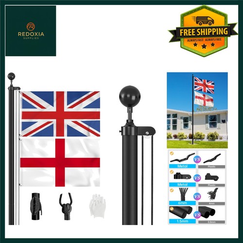 20ft black sectional - 20ft, flag