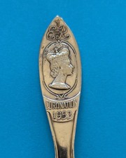 Queen Elizabeth II Coronation Spoon 1953. Silver Plate E.P.N.S A1