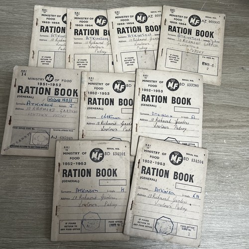 1950s ministry food ration - 1950s, of