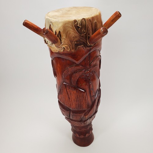 Vintage mcm tiki hand carved - tiki,