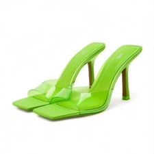 ZARA Womens Lime Green PVC