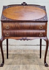 Antique Walnut Inlaid Slant