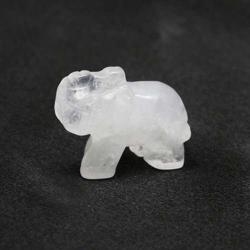 Natural carved elephant - natural,