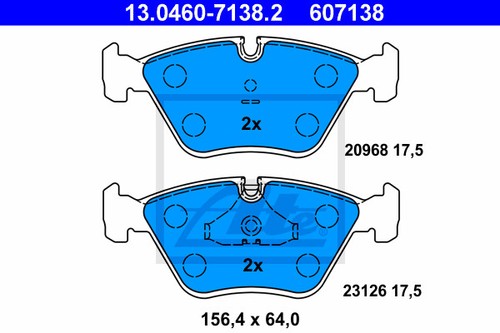 New brake pad set - disc,