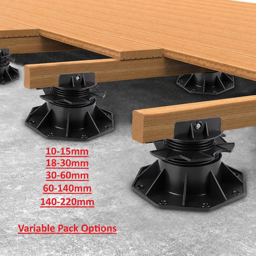 Adjustable decking riser pack - decking,
