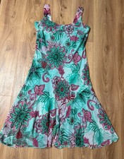 Per Una Women's Summer Holiday Dress Size 14 Floral Pattern Excellent Condition