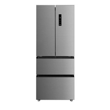 electriQ 391 Litre French Style American Fridge Freezer - Stainless St eiQFD70FF