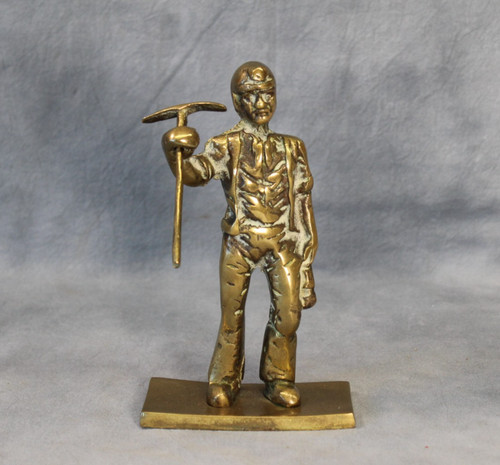 Vintage solid brass coal - solid,