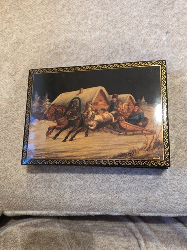 Russian hand painted lacquer - russian,