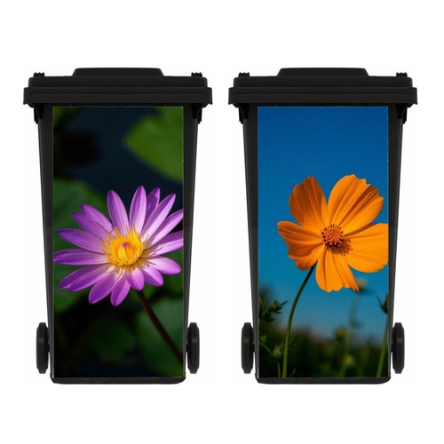 Sheets flowers wheelie bin - 2,