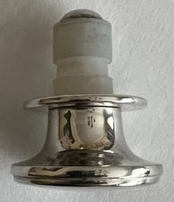 The Compleat Angler heavy silver plated (?) wine stopper, unused