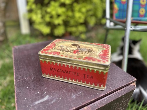 Vintage mazawattee tea tin - mazawattee,