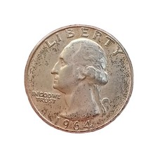 1964 USA .900 Silver Quarter