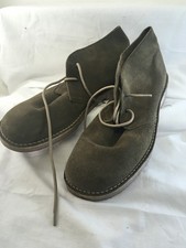 Roamers M400 Suede Desert Boots Olive Green 2 Eyelet Size UK 12 (H12)