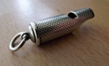 CHESTER Sampson Mordan & Co STERLING SILVER HALLMARKED CHATELAINE CHAIN WHISTLE