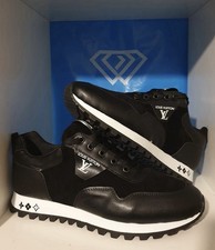 Black Men Shoes Trainers Laces