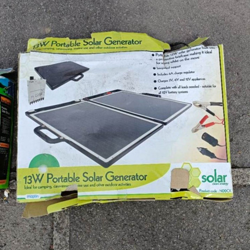 Maplin 13w portable foldable - 13w,