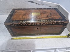 Antique Mahogany Writing Slope Large For Restoration