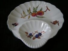 RARE ROYAL WORCESTER  EVESHAM VALE  VERY LARGE SHELL-SHAPED SERVING DISH