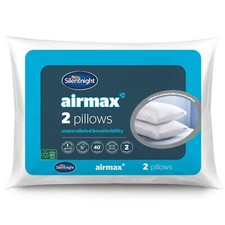 Silentnight Airmax Pillows 2 Pack Cool Breathable Medium Support Summer Sleep