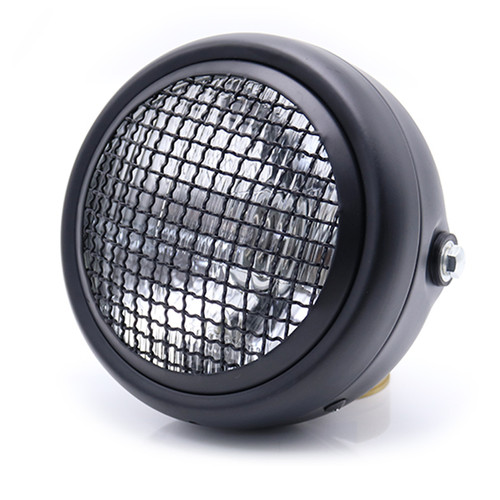 Matte black headlight - black,