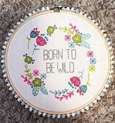 Born wild framed cross - to,