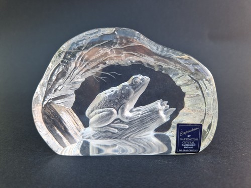 Dartington crystal frog - dartington,