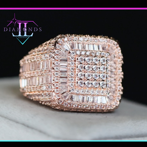 Mens rose gold - iced, |
