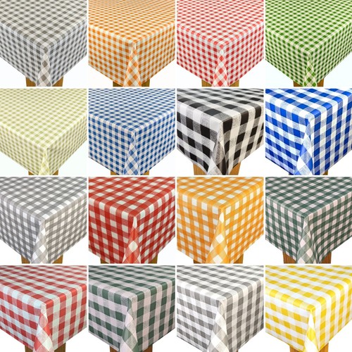 Gingham wipe clean pvc - clean,