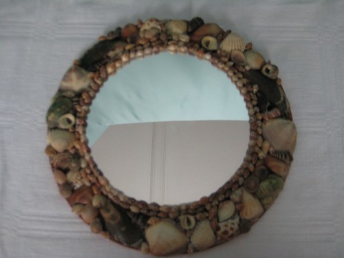 Handcrafted round ins mirror - ins,