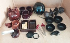 Bakelite Job Lot Collectable Cocktail Stick Egg Cup Dice Dish Whistle