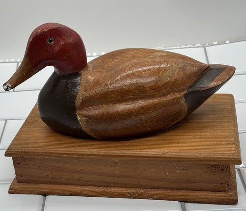 Wooden mallard duck decoy - mallard,