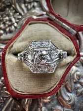 Art Deco Platinum Old Cut
