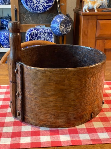 Antique wooden grain measure - antique,