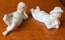 2 Antique Small Bisque Child