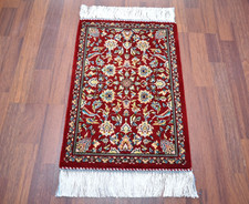 Silk Rug 100 % Bamboo Silk Mini Rug 16'' x 23'' Home Decor Rug Wall Hangings Rug