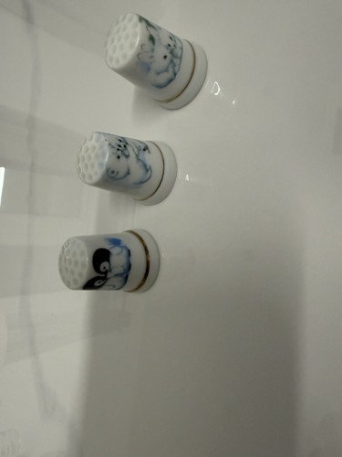 Thimble set three china - set, of