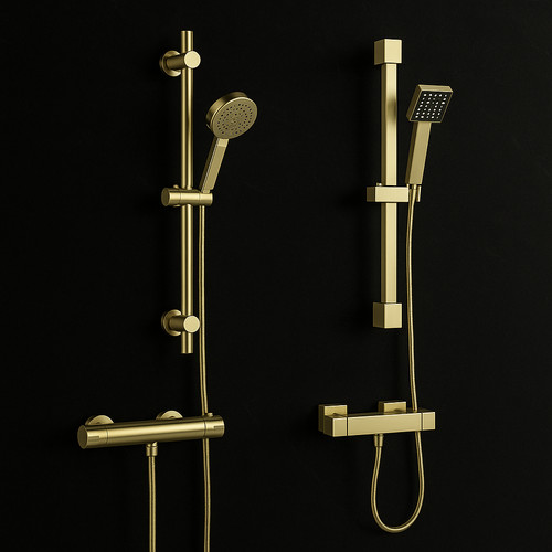 Brushed brass thermostatic - brushed,