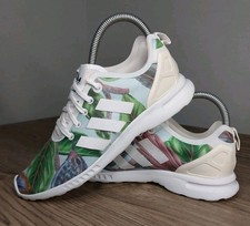 Adidas ZX Flux Torsion Floral Womens Size UK 4.5 Multicoloured Running Trainers 