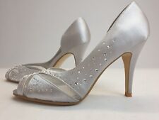 UNTOLD Shoes Ladies Womens Size 5 EU 38 Silver Studded D'Orsay Party Shoe