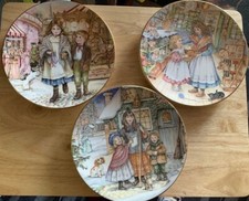 Collectors Plates, Royal Worcester NSPCC Christmas Plates 3 Designs