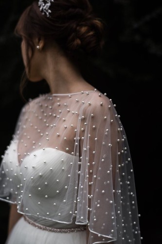 Women wedding pearl shawl - women,