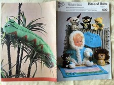 Holmfirth Wools Bits & Bobs knitting pattern book 530. Small items from oddments