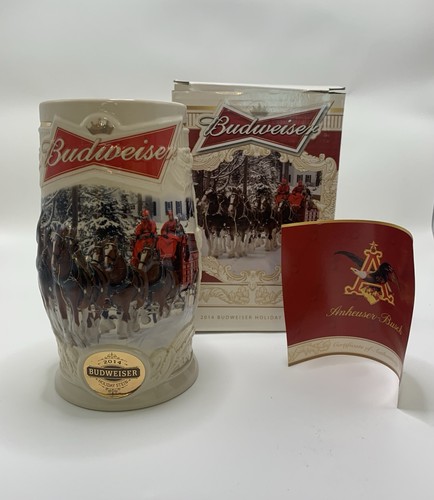 2014 budweiser holiday stein - 2014,